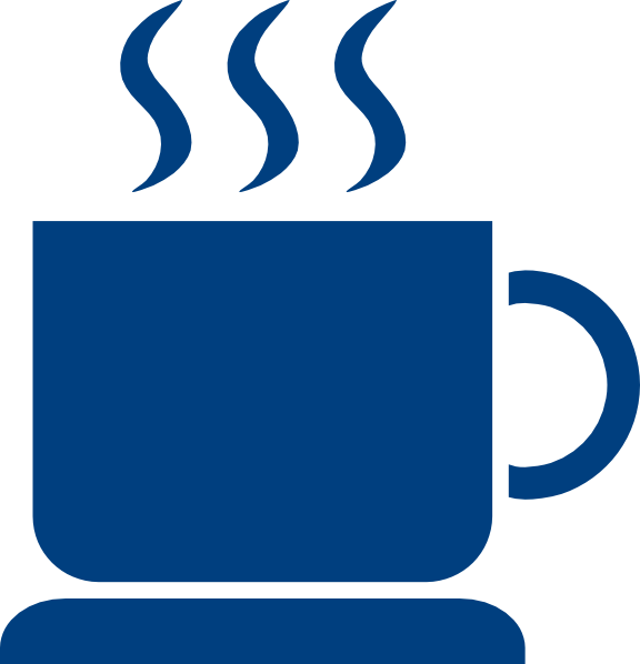 Coffee Blue Clip Art - Coffee Cup Clip Art (576x598)