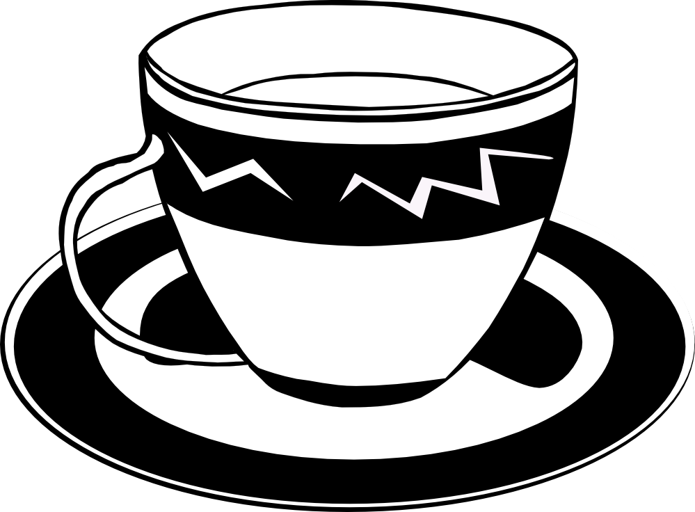 Gerald G Fast Food Dishes Ff Menu 5 Coloring Book Colouring - Tea Cup Clip Art (1018x750)