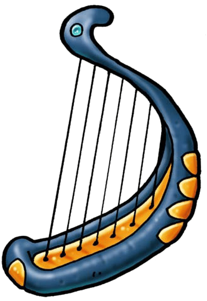 Bible Harp Musical Instruments Clip Art - Bible Harp Musical Instruments Clip Art (678x961)