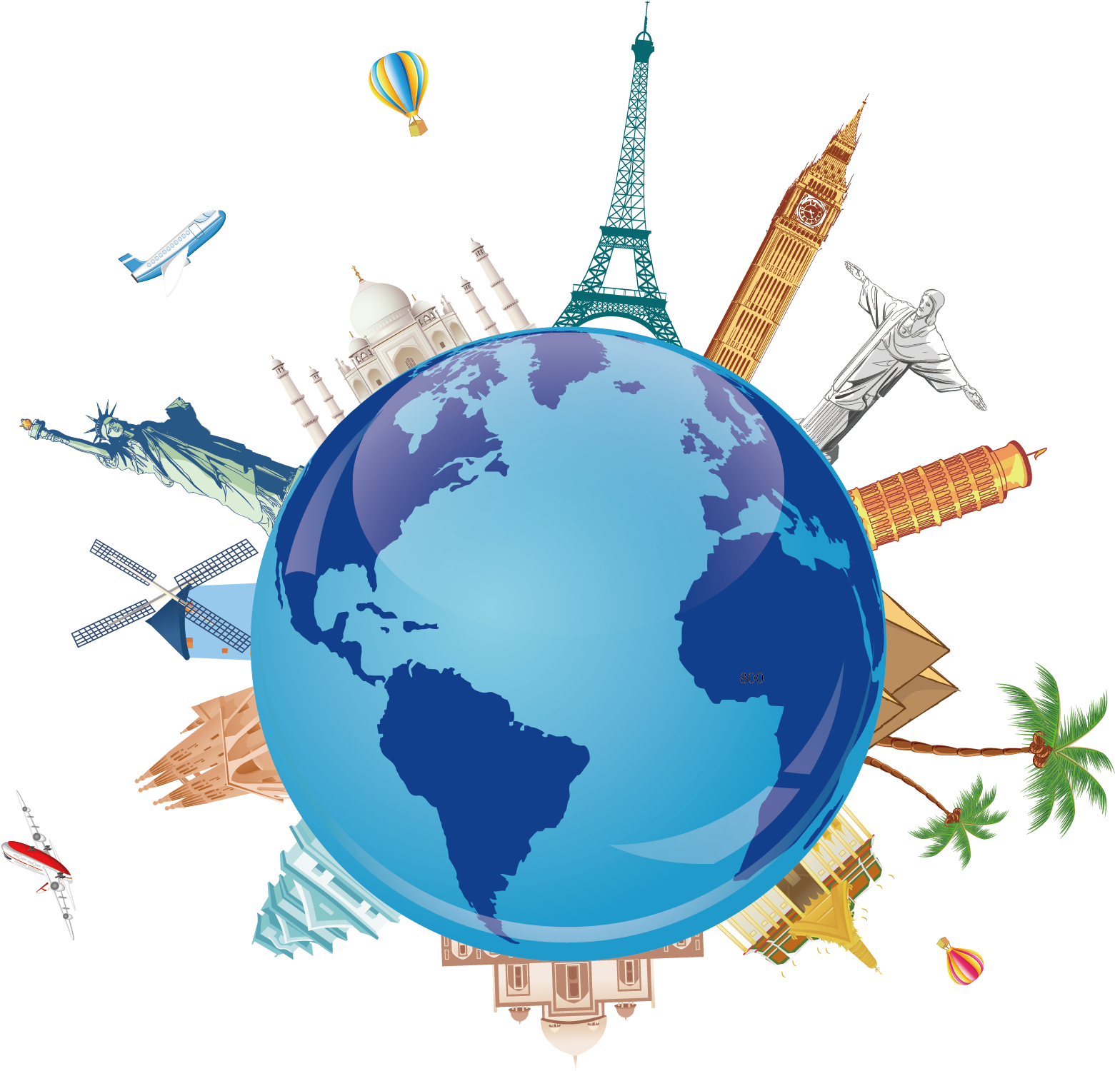 Package Tour Travel Agent Clip Art - Travel The World Logo - (1875x1875 ...