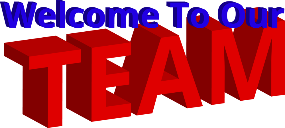 Welcome Staff Cliparts - Welcome To Our Team Clipart (1000x449)