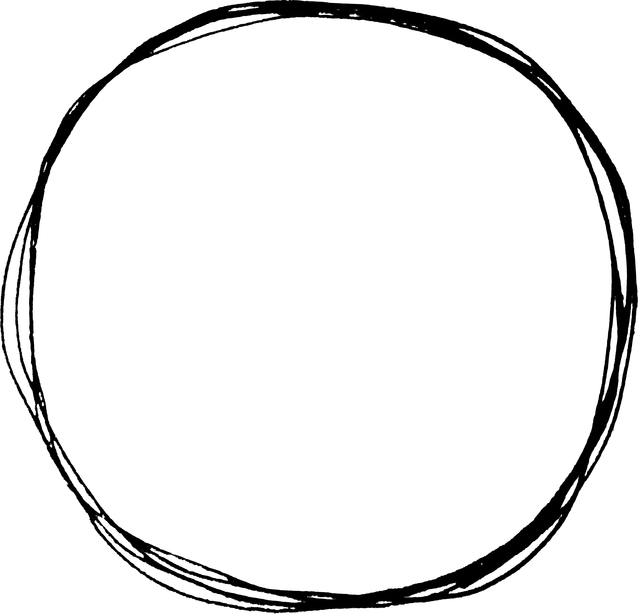 Free Download - Scribble Circle Png (2595x2500)