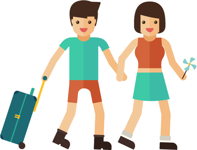 Clip - Boy Traveling Png (700x530)