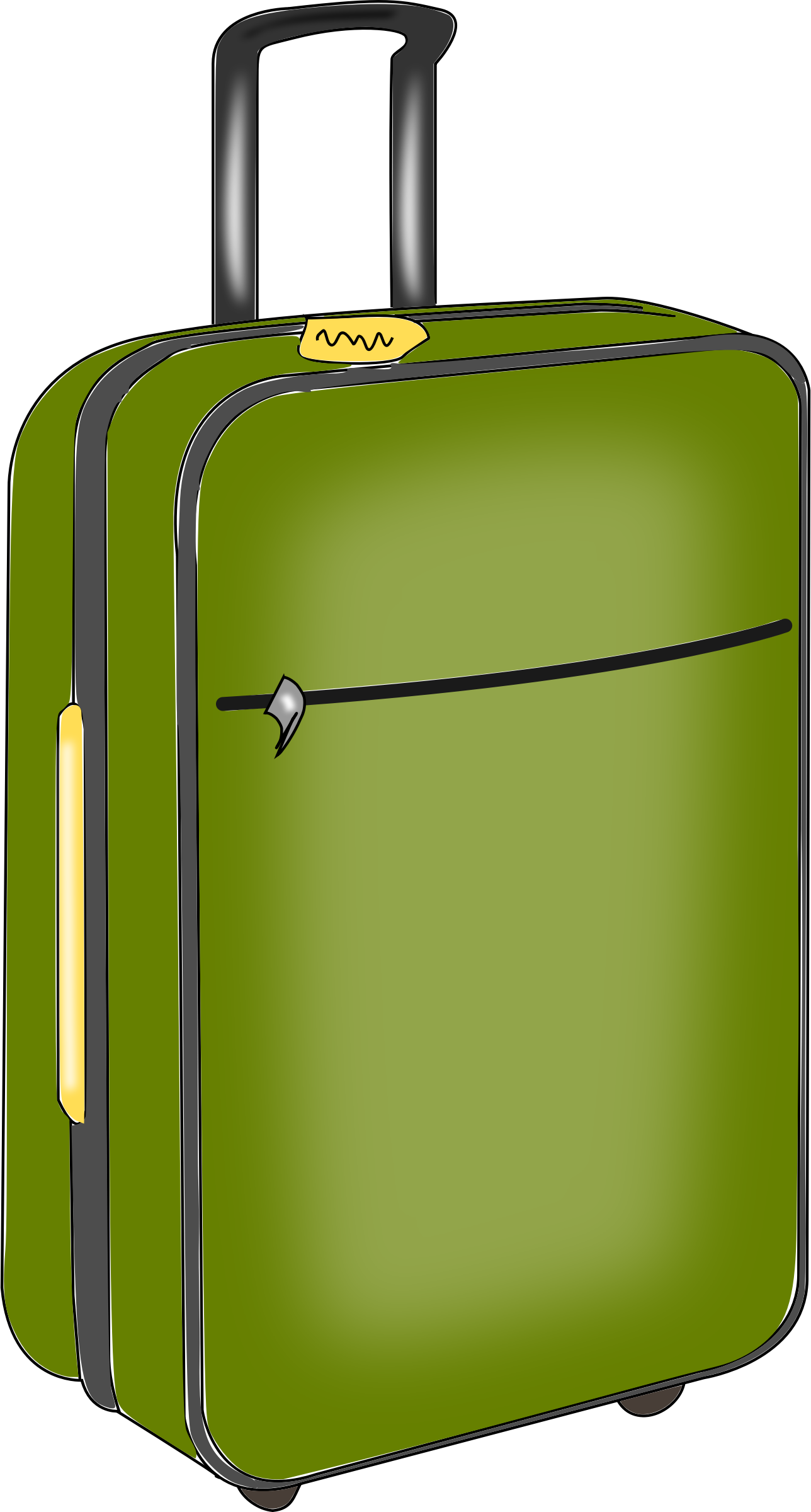 Big Image - Luggage Clipart (1288x2400)