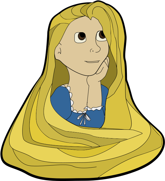 Rapunzel Clip Art - Clipart Rapunzel (624x678)
