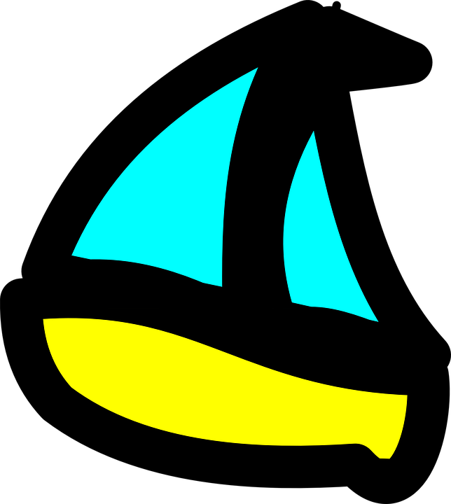 Sailing Boat Ship Boat Cartoon Vehicle Sail Float - Cartoon Boat (644x720)