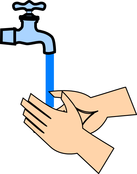 Uses Of Water For Cooking Clipart - Washing Hands Clip Art (468x595)