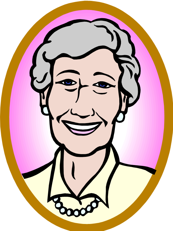 Old Woman Clip Art Clipartfest - Old Woman Portrait Clipart (589x788)