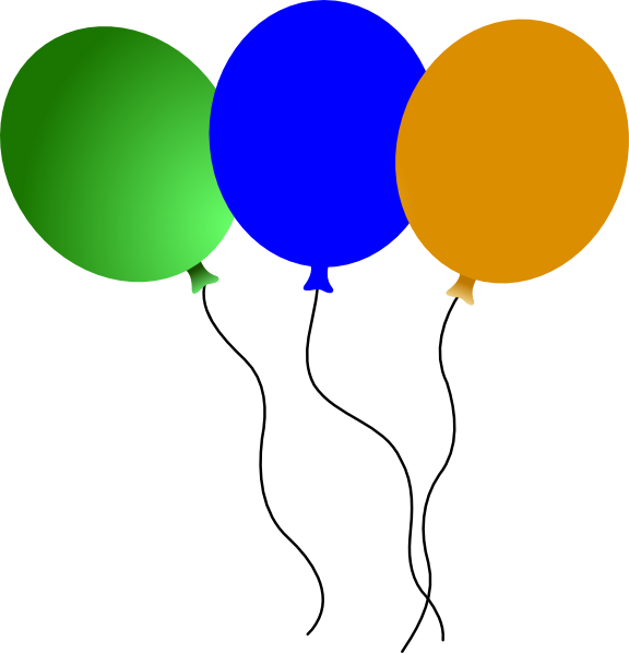 Balloons Clip Art (576x598)
