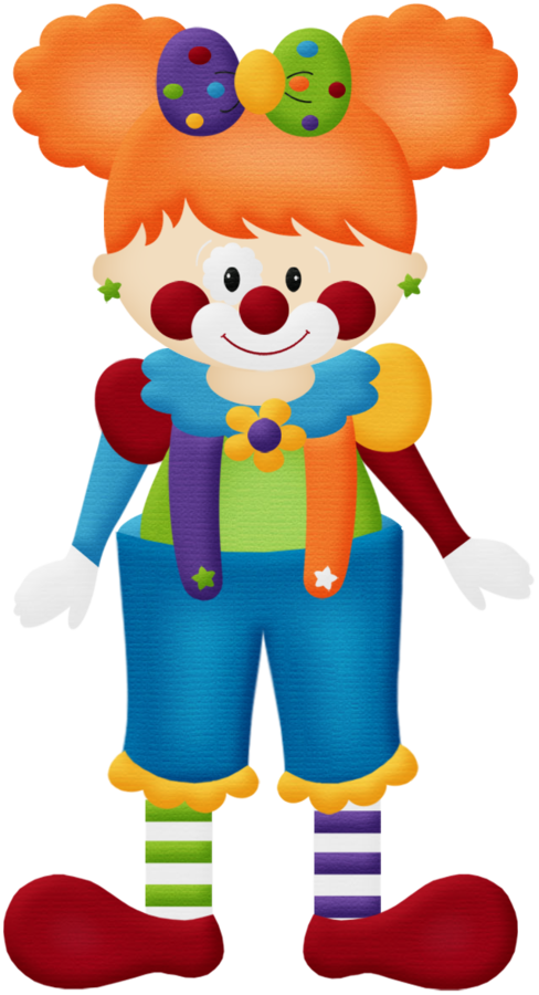 Aw Circus Clown Girl - Clown Girl Png (488x900)