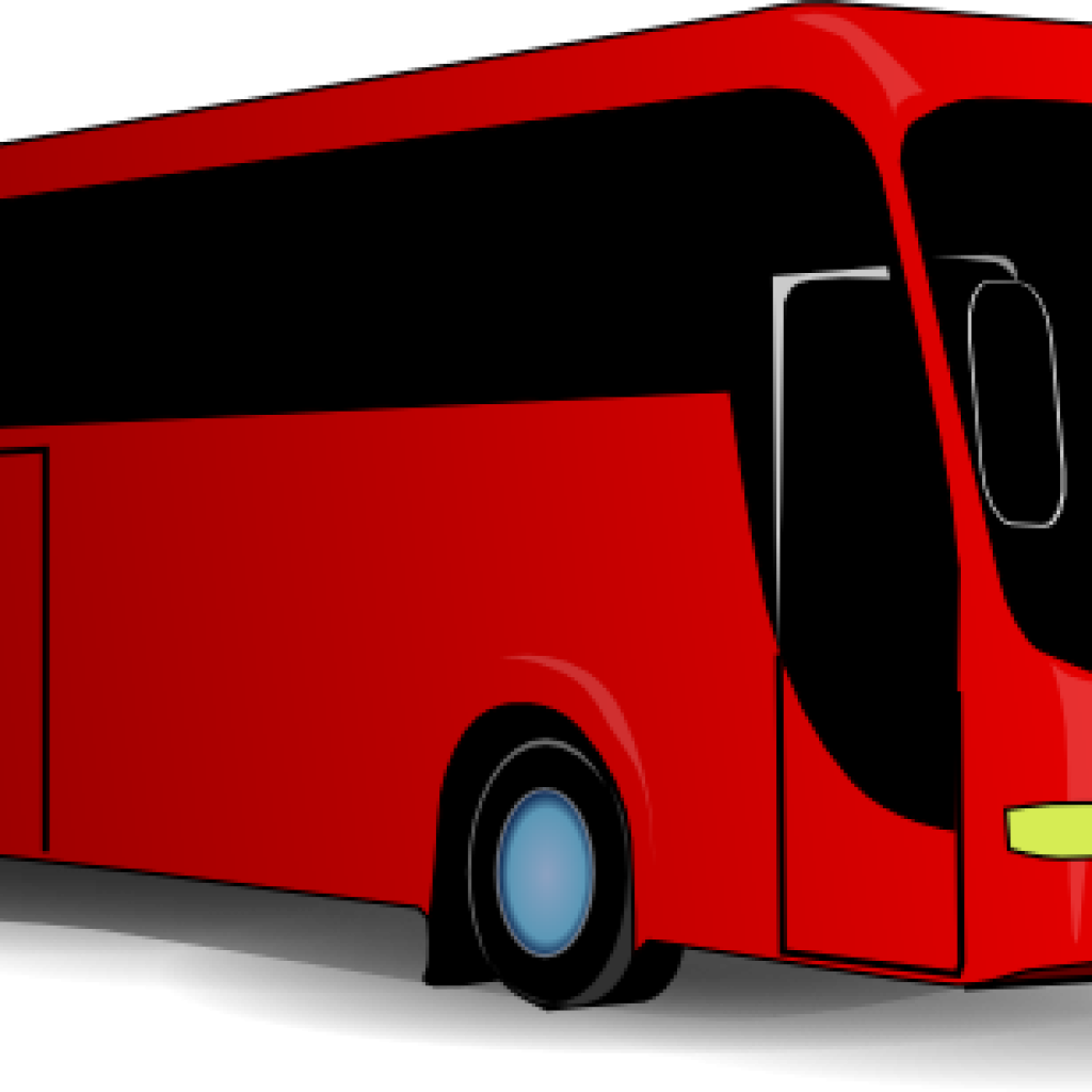 Bus Clipart Free Red Travel Bus Clip Art At Clker Vector - New York–penn League (1024x1024)
