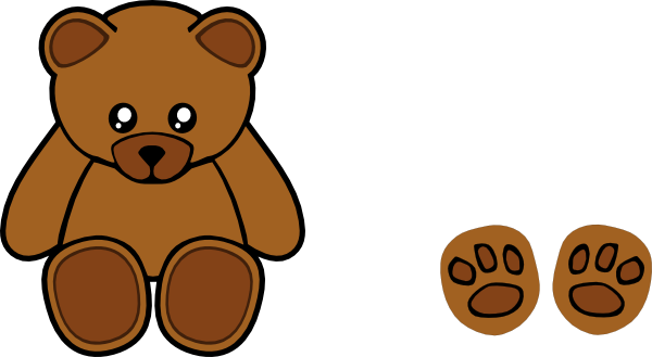 Stuffed Teddy Bear Clip Art At Clker - Teddy Bear Shower Curtain (600x329)