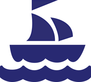 Sailing, Ship, Vessel, Boat, Sailboat - Logo Kapal Vektor Png (376x340)