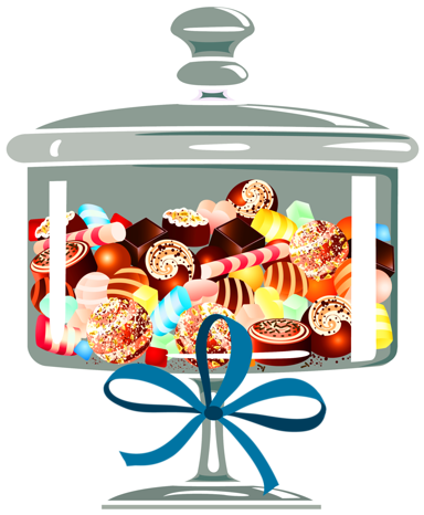 Clip Art Pictureskitchen - Candy Jar Png (405x500)