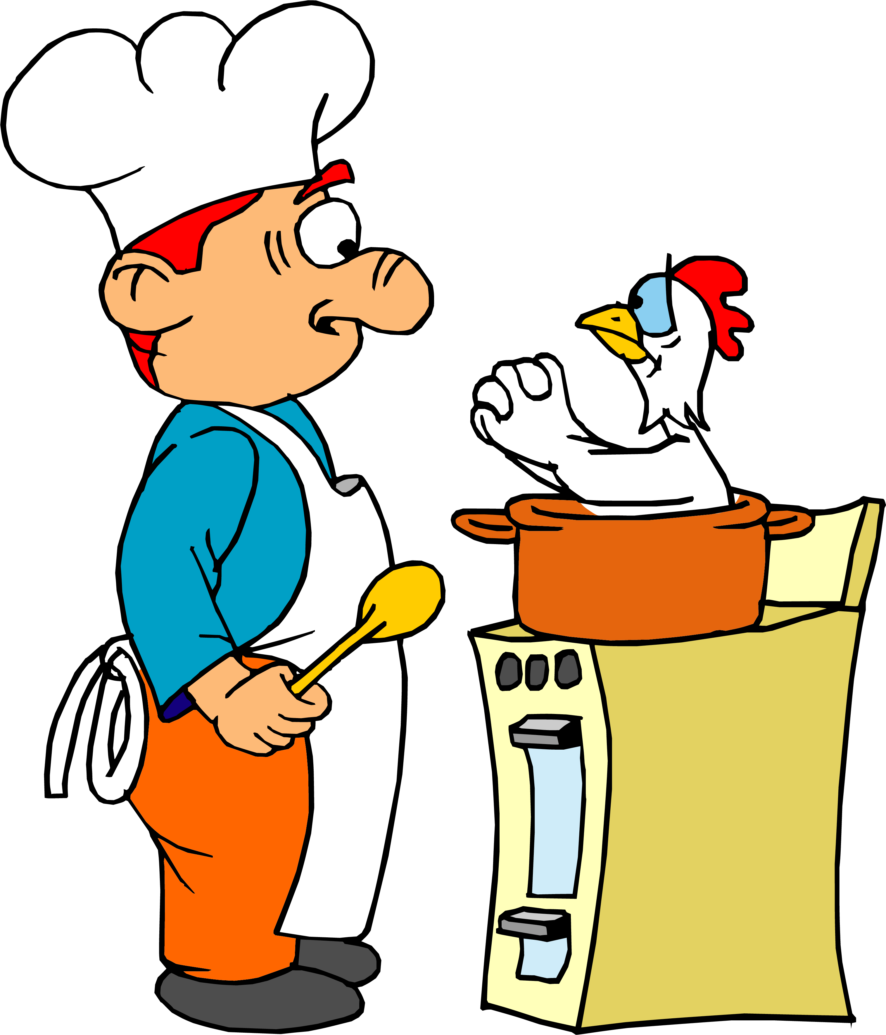 Funny Cooking Clip Art (3036x3547)