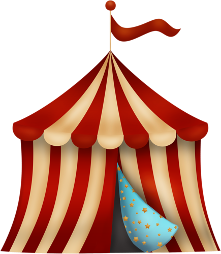 Album - Circus Tent Watercolog (435x500)