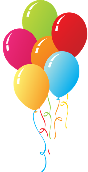 Dani Moraes - Circus Balloons Clipart (286x557)