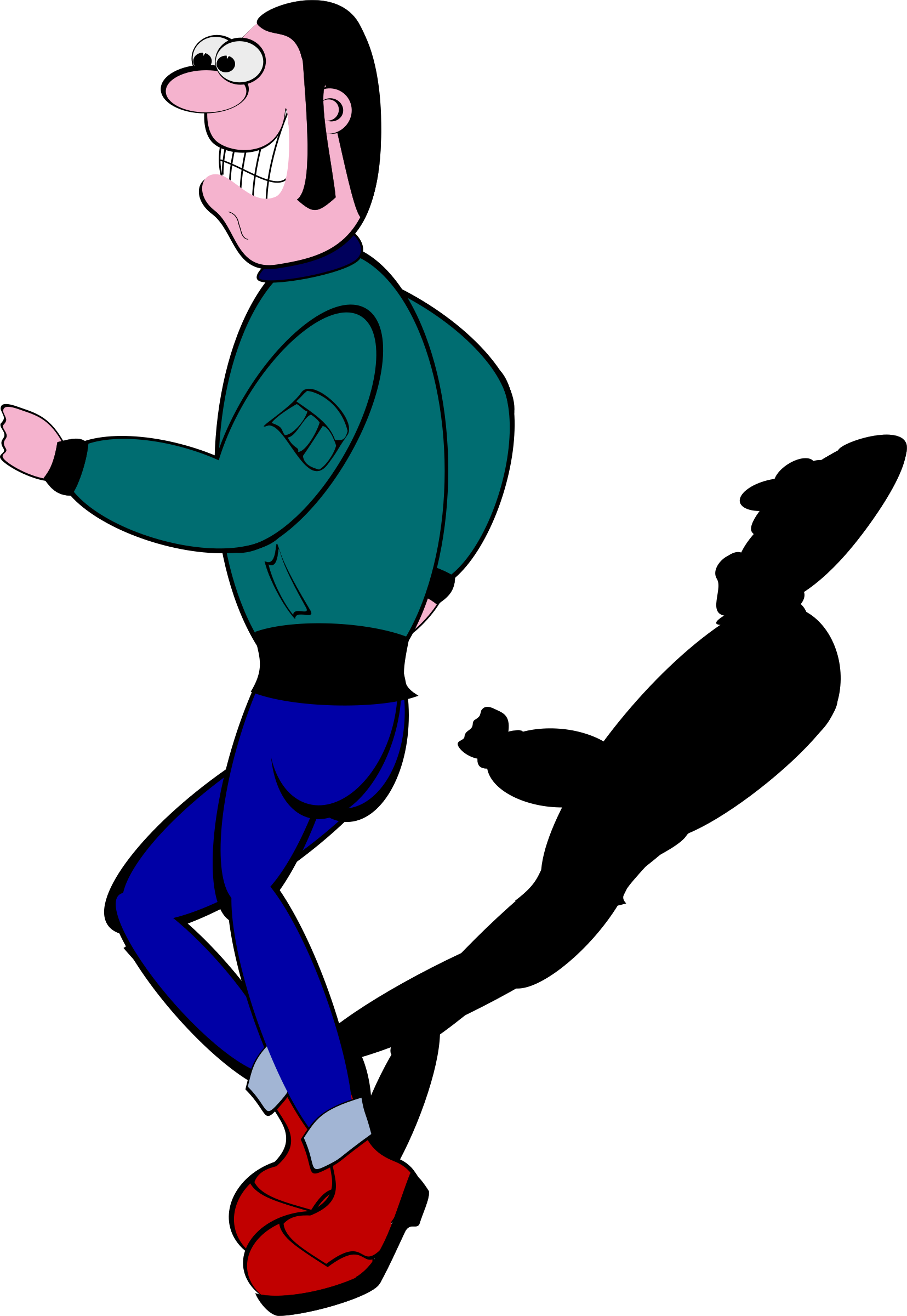 Duck Clipart Drunk - Men Dancing Clipart (1655x2400)
