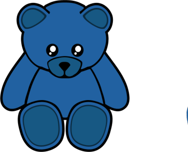 Teddy Bear Clip Art - Teddy Bear Shower Curtain (600x483)