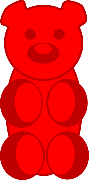 Teddy Bear Clip Art - Cartoon Gummy Bear Drawing (294x592)