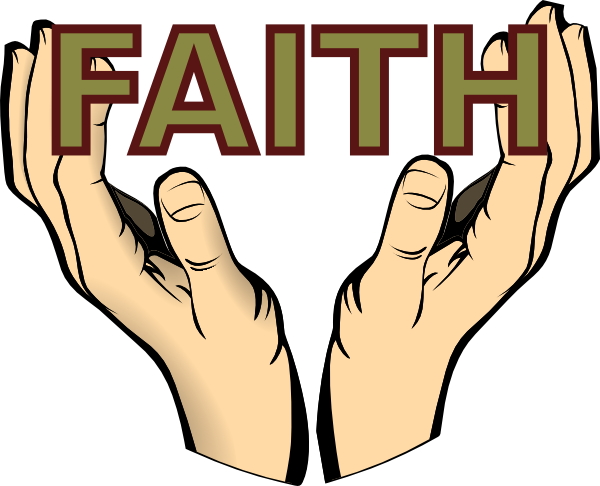 Hands Faith Cliparts - Faith Clipart (600x486)