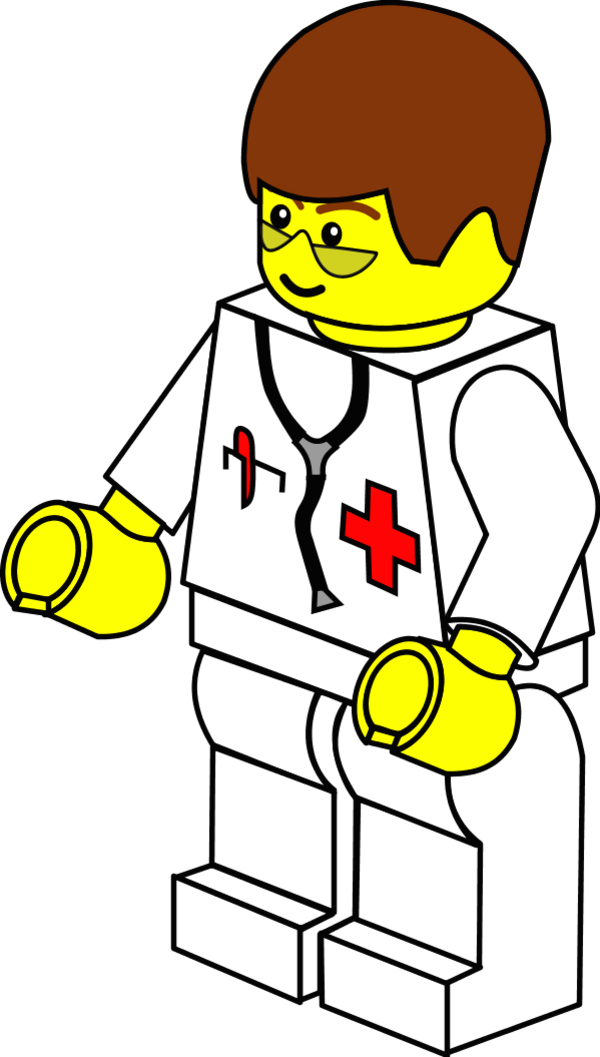 Lego Clip Art - Doctor Lego Png (726x1280)