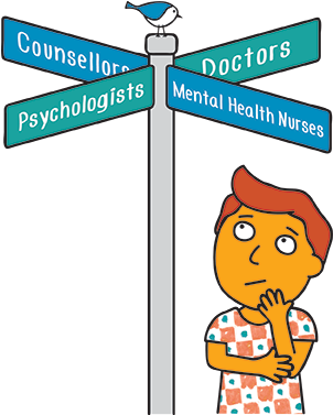 Ybb Illustration 12 Support Directions - Mental Health Workers Cartoon (315x391)