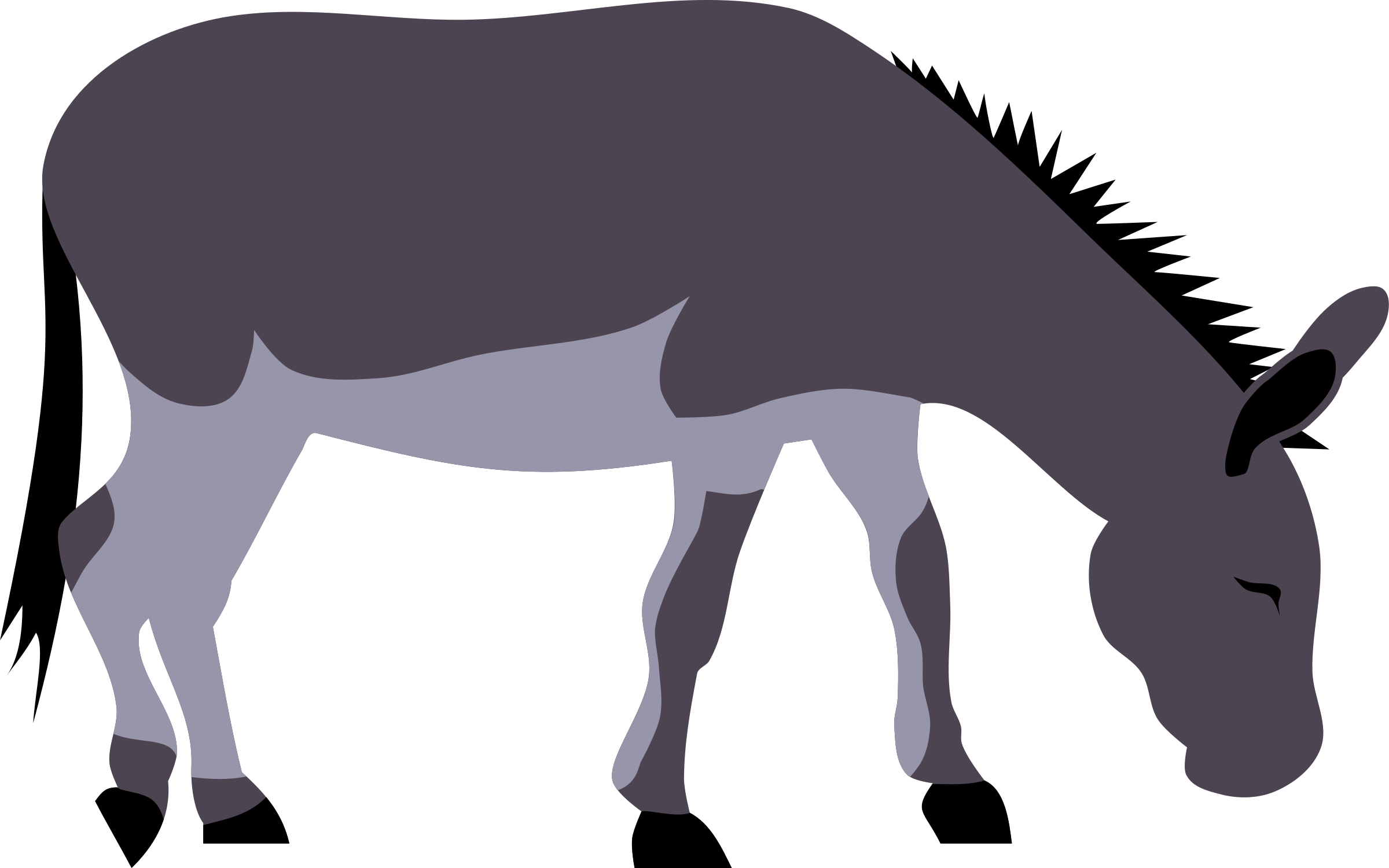 Big Image - Donkey Png Clip Art (2400x1500)