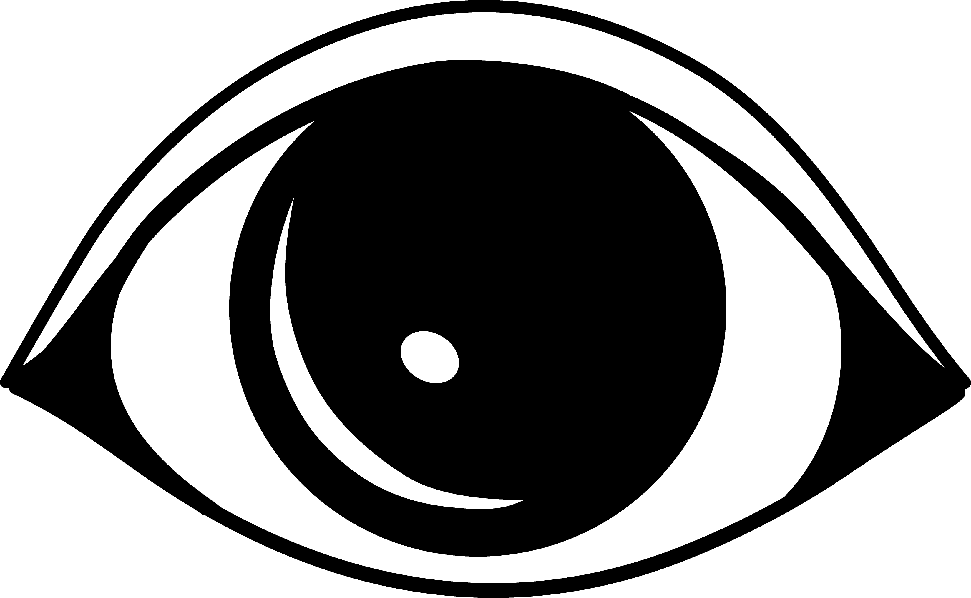 Eye Clip Art - Eye Clip Art Black And White (3299x2034)