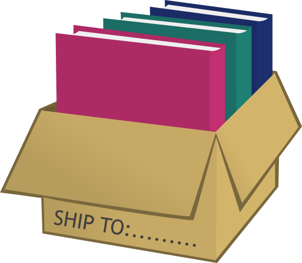 Free Shipping Clipart - Out Of The Box (600x523)