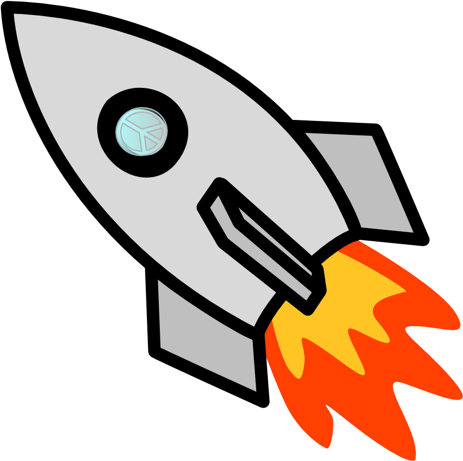 Free Rocket Launch Clipart Image - Rocket Png (999x999)