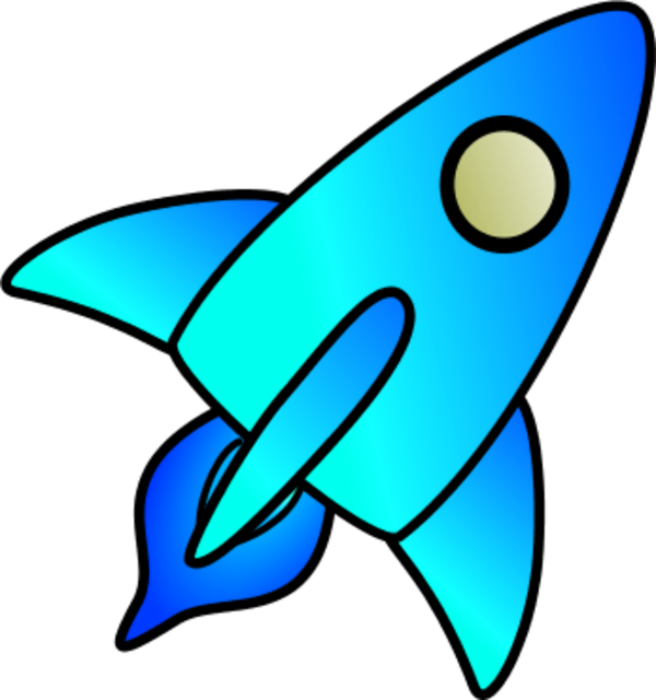 Space Rocket Clip Art Image Search Results Clipart - Blue Rocket Clip Art (600x640)