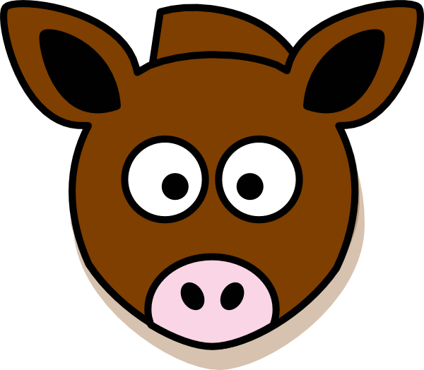Donkey Head Clip Art - Cartoon Horse Clip Art (600x524)