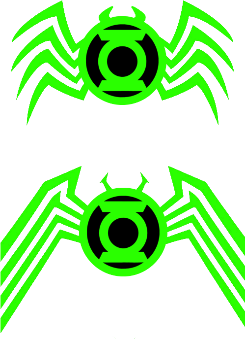 Venom Green Lantern Logos By Kalel7 - Venom T-shirt T Shirt (500x700)