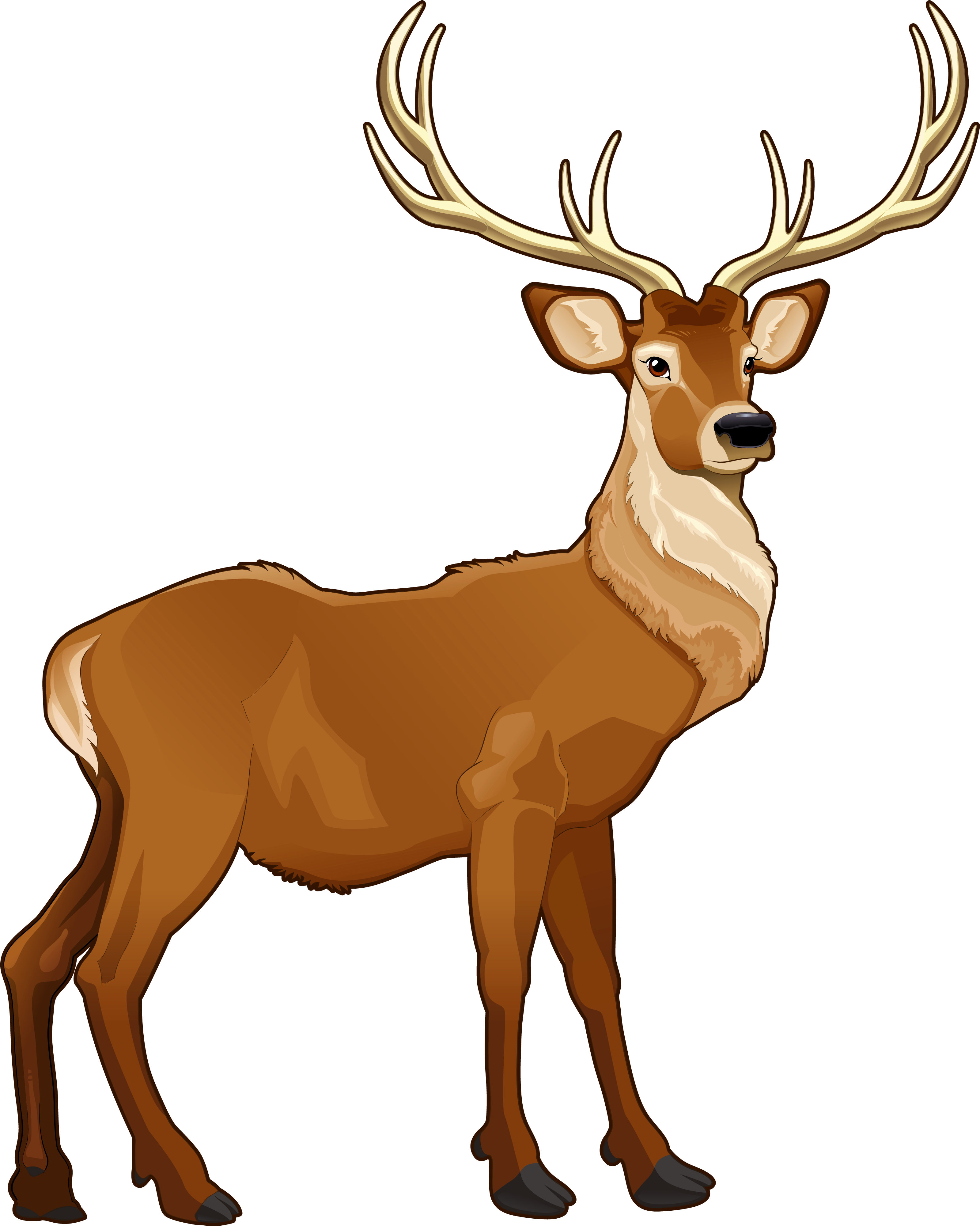 Reindeer Clip Art - Reindeer Clip Art (3438x4168)