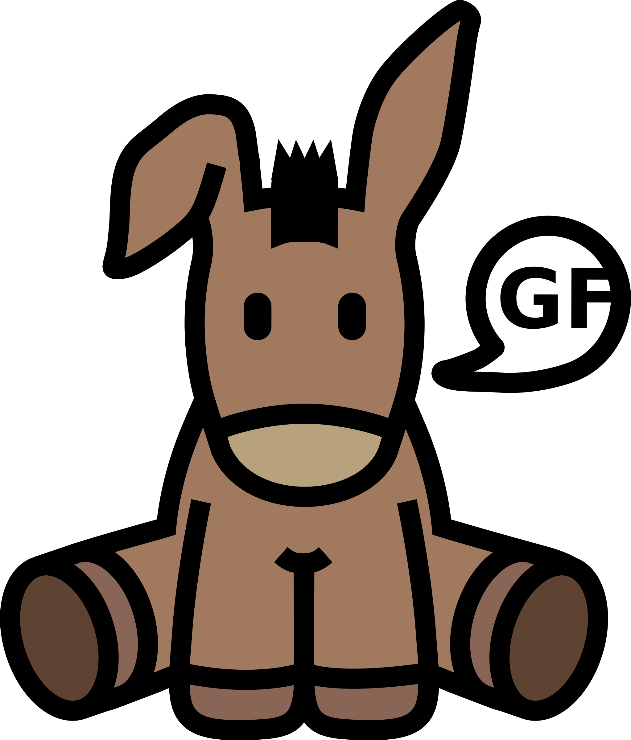 Big Image - Donkey Icon (2046x2400)