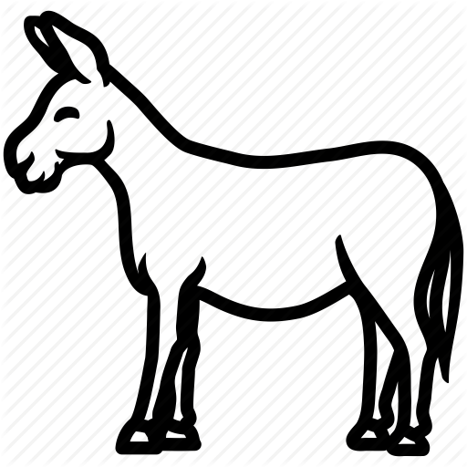 Ass, Donkey, Horse, Jackass, Mule Icon Icon Search - Donkey Icon (512x512)