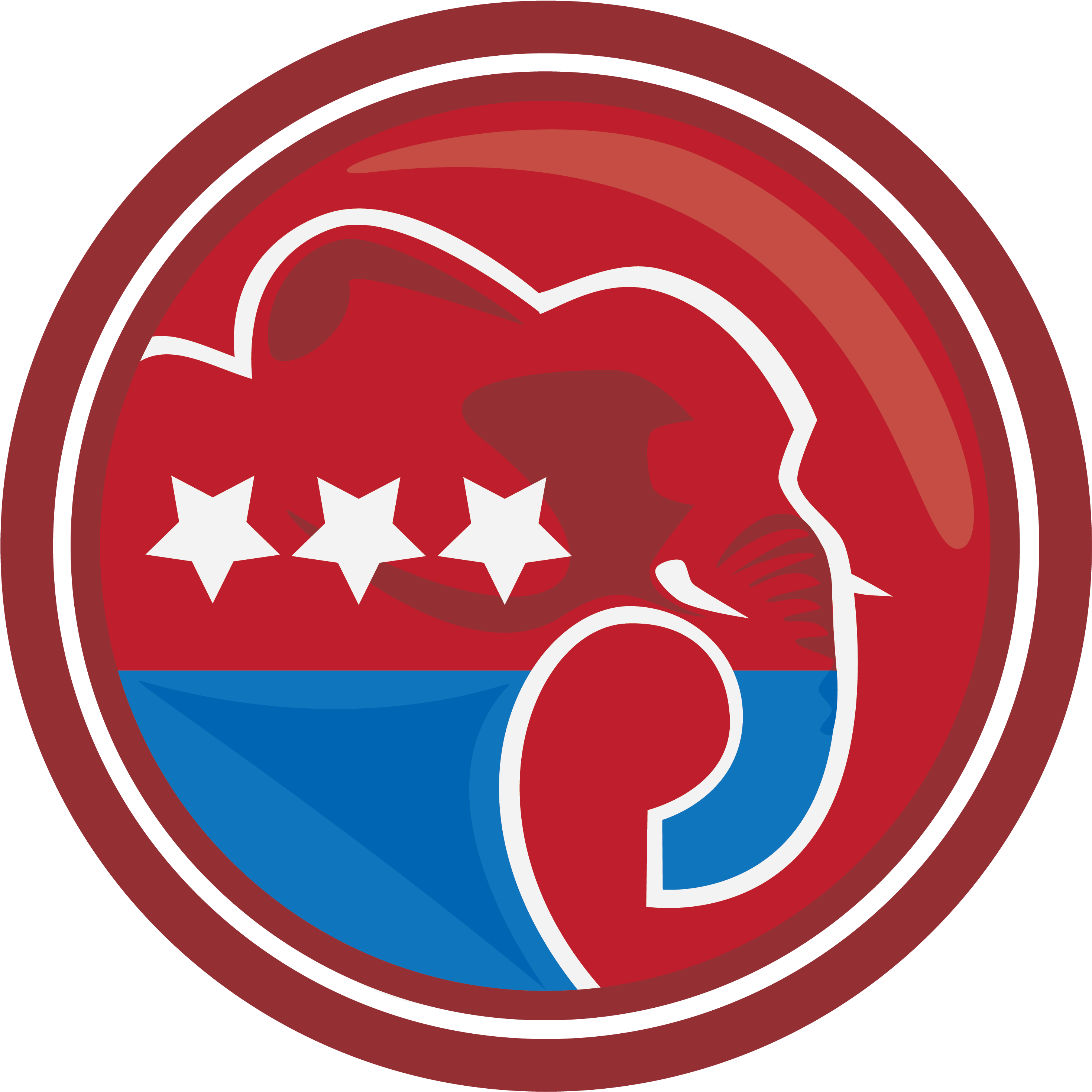 Republican Party Elephant - No Background Republican Elephant (3000x3000)