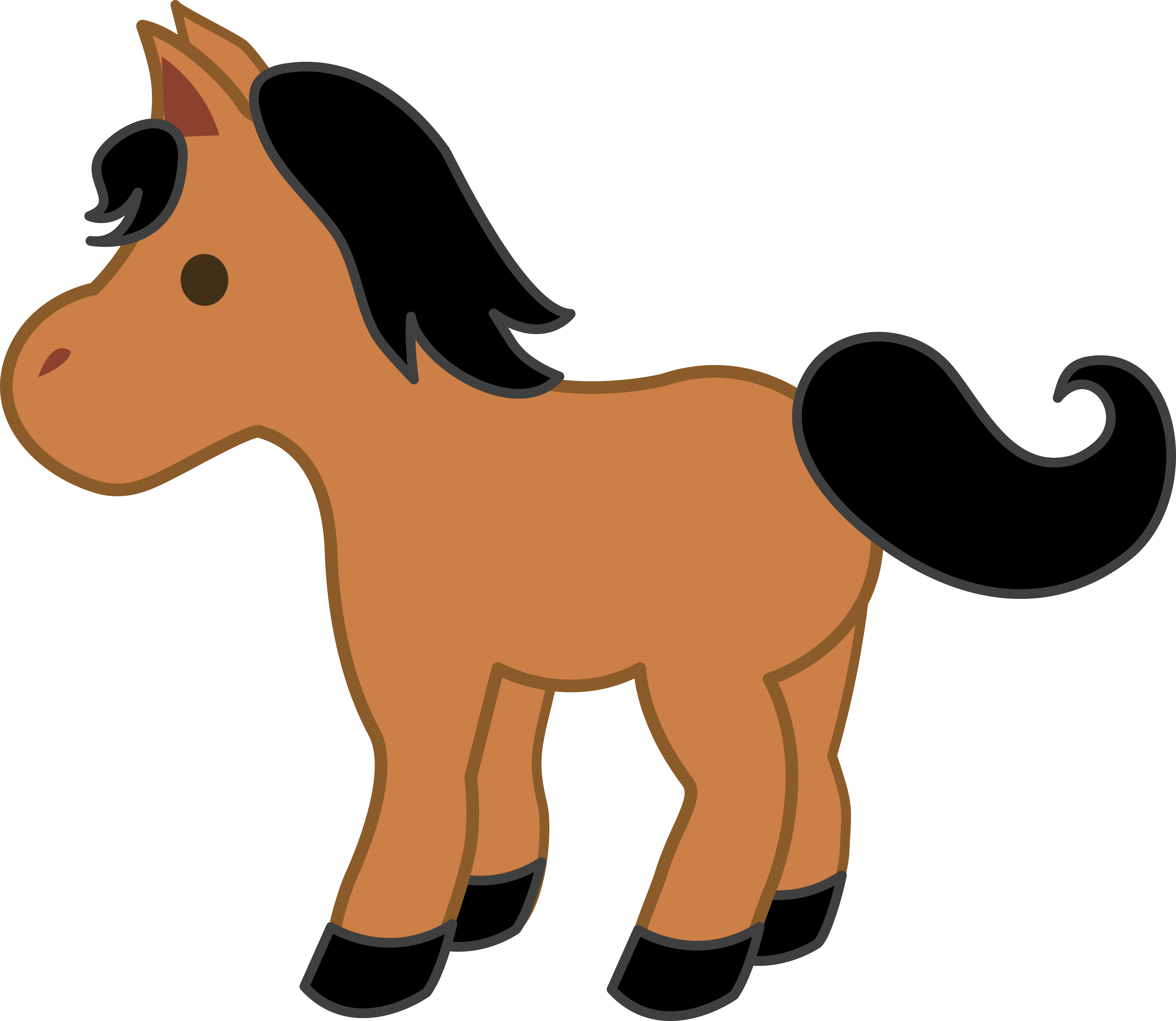 Cute Horse Clipart Clipartiki - Cute Horse Clip Art (5024x4362)