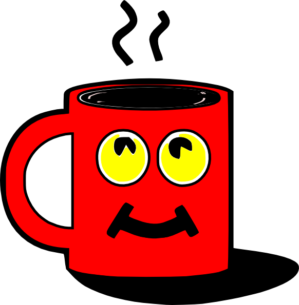Red Mug Clip Art - Clip Art For Mug (582x595)