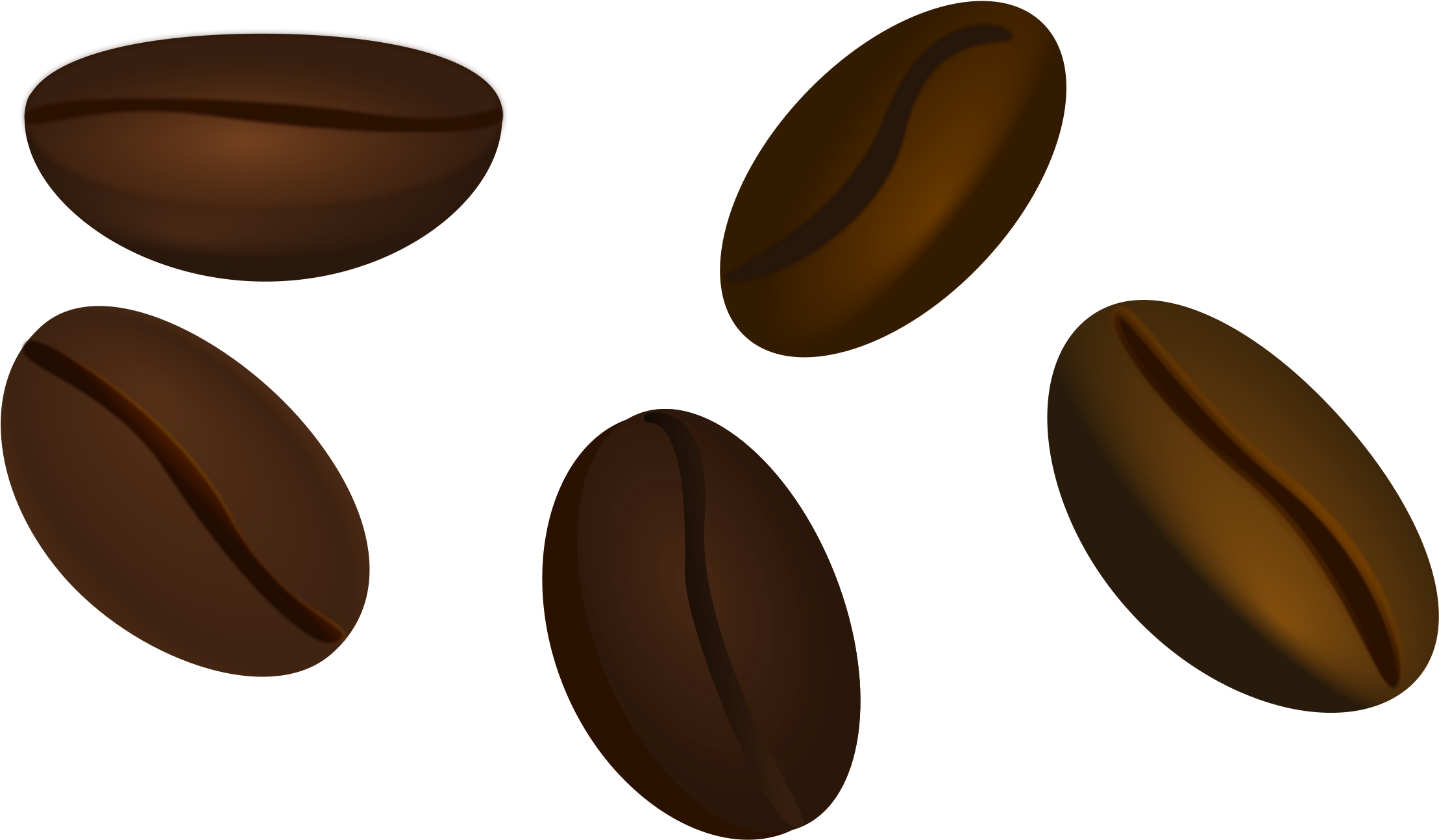 Coffee Clipart Illustration Png - Coffee Beans Clipart (2400x1477)