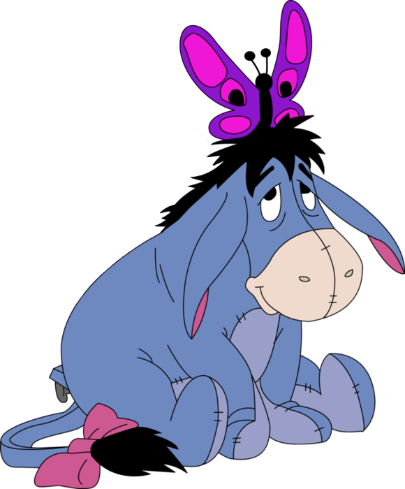 Clipart Eeyore - Winnie The Pooh Eeyore Png (580x700)