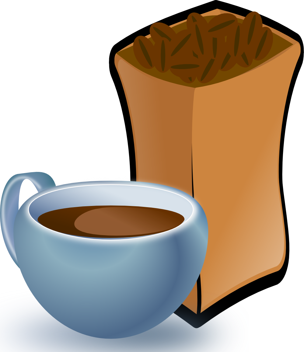 Coffee Maker 1 Black White Line Art 999px 493 - Coffee Beans Clip Art (999x1157)