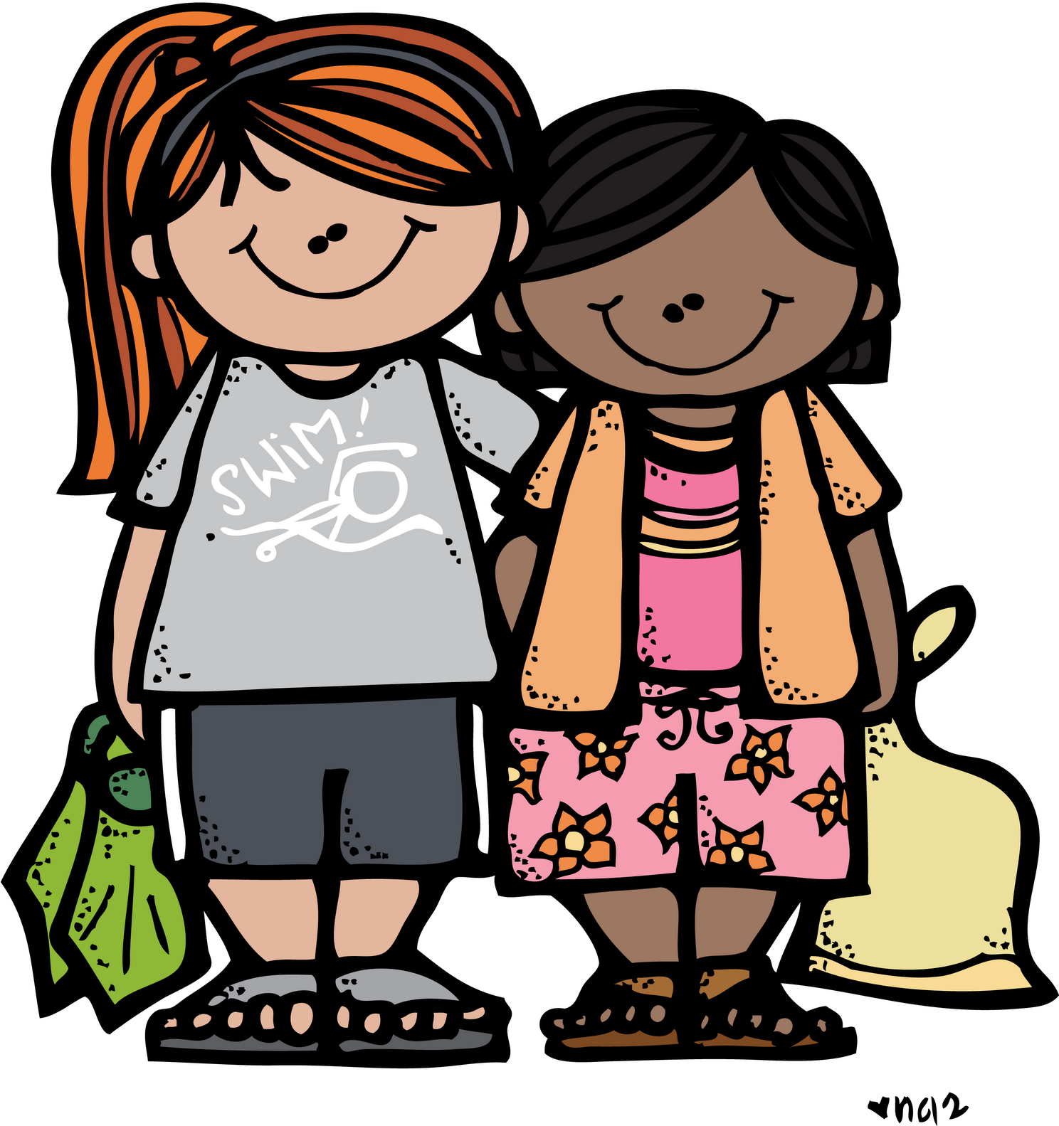 Melonheadz Lds Illustrating - Girls Camp Clipart (1487x1600)