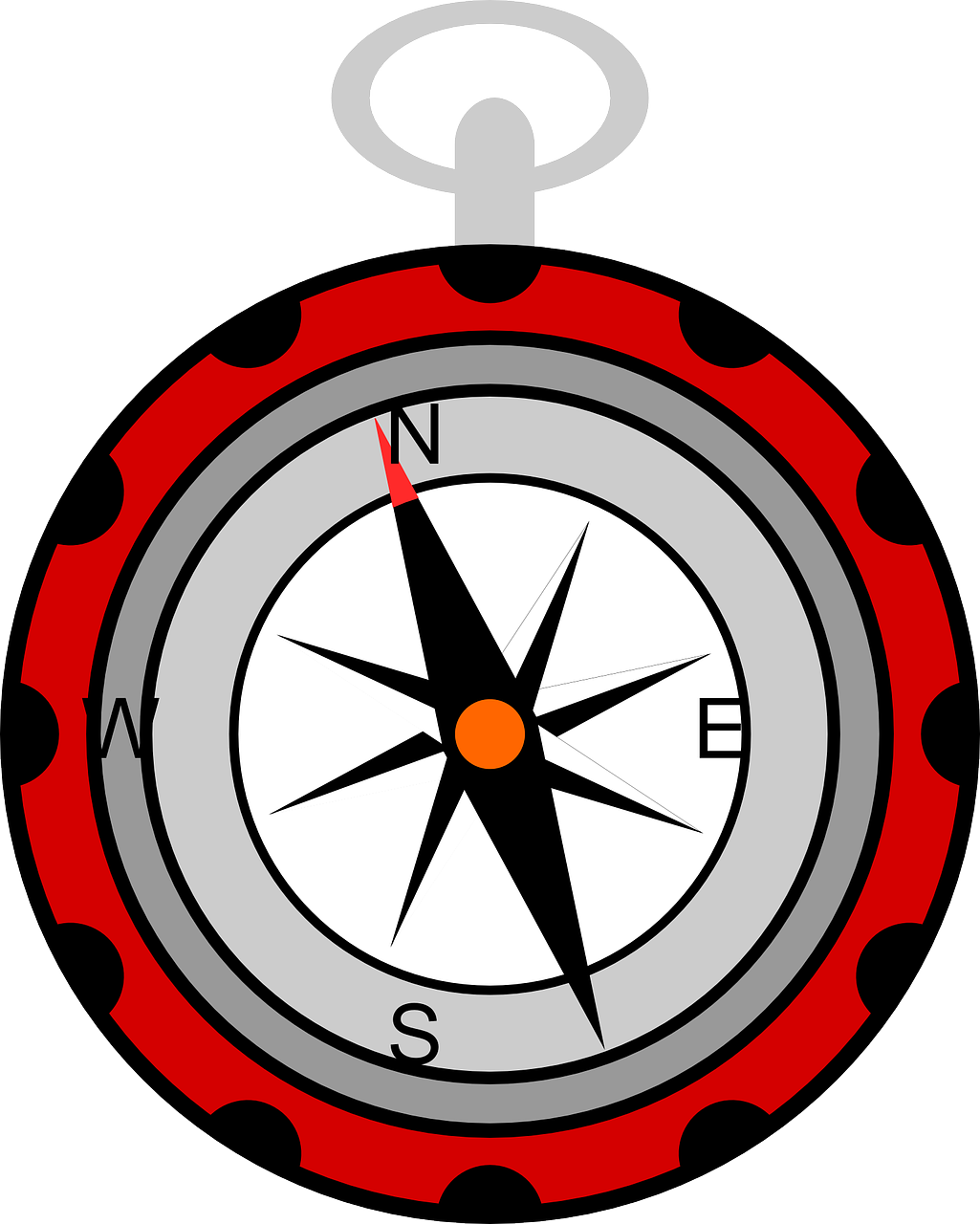 Compass Geography Navigation Transparent Image - Dibujo De Brujula Png (1921x2400)