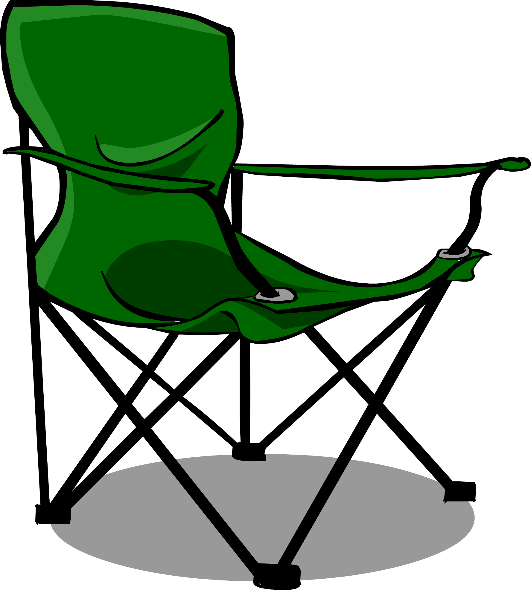 Cabin Camping Clipart Dromfid Top - Camp Chair Clip Art (1775x1974)