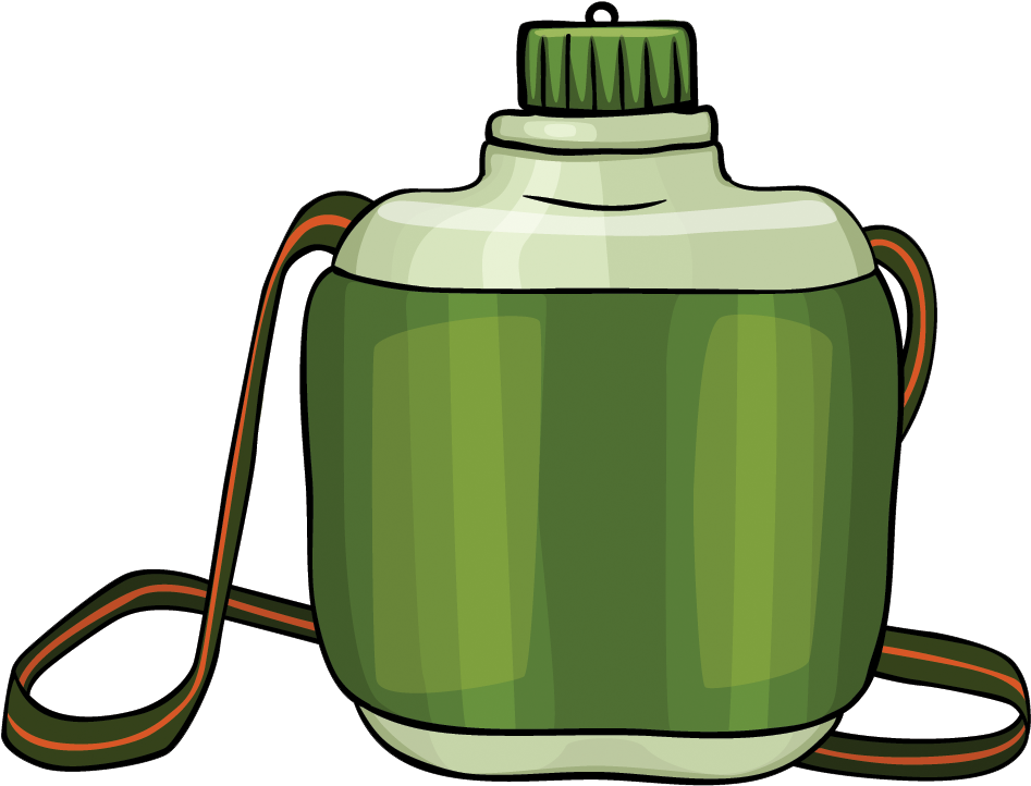 Camping Euclidean Vector Clip Art - Clipart Canteen Bottle (1000x1000)
