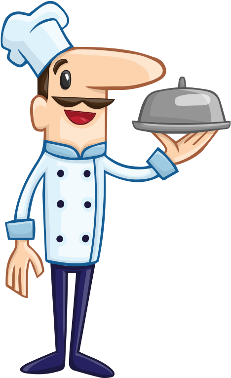 Free To Use & Public Domain Chef Clip Art - Italian Chef Cartoon Png (523x821)