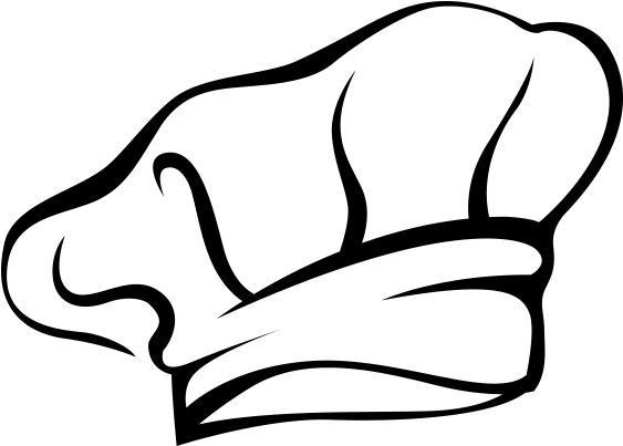 White Chef Hat Png - Chef Hat Vector Png (600x600)