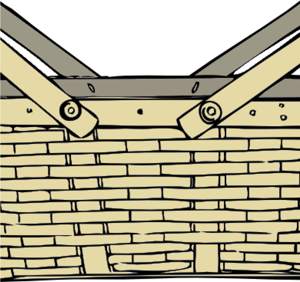 Basket Clipart Picnic Basket Free Images At Clker Vector - Picnic Basket Clip Art (1024x1024)